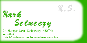 mark selmeczy business card